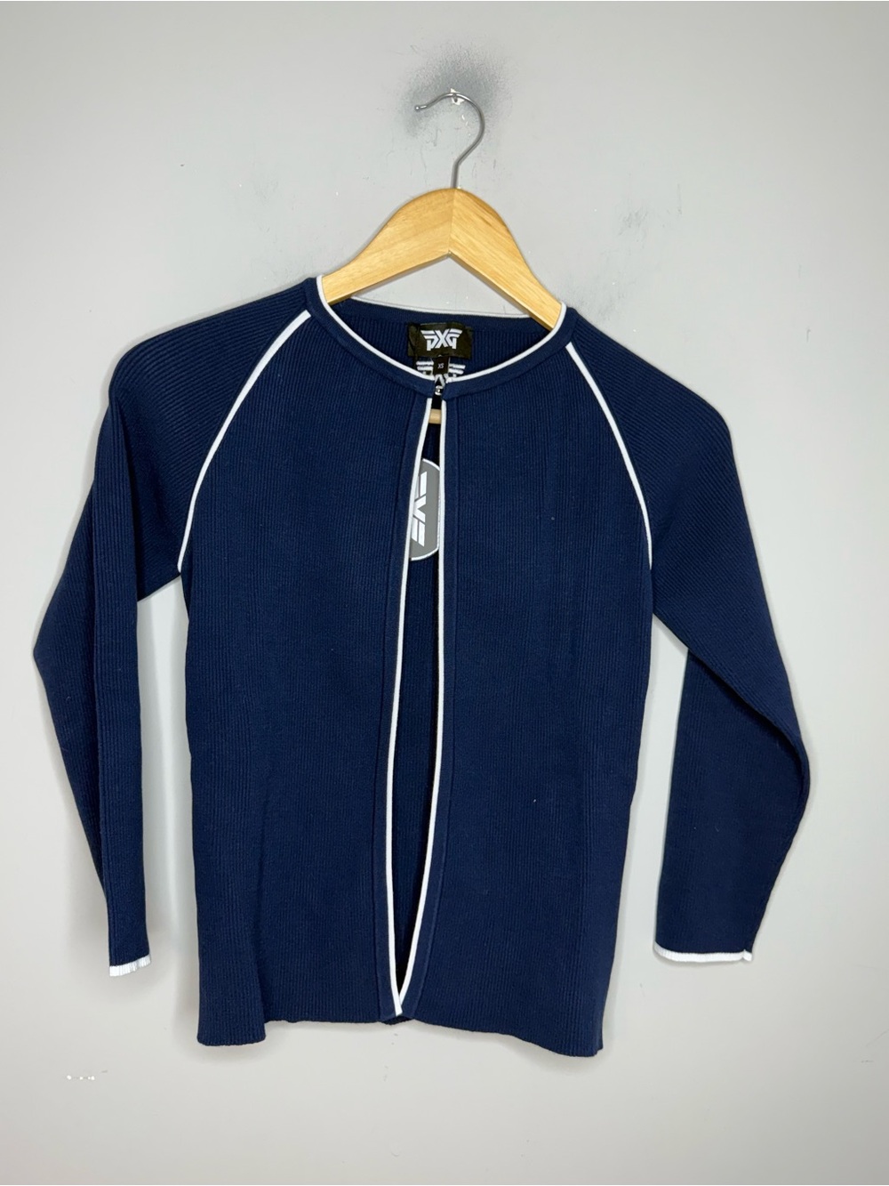 PXG Cardigan Womens XS Ribbed Knit Sweater Golf NWT parsons xtreme golf